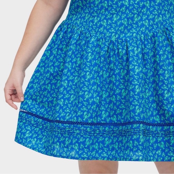 NWT Roller Rabbit x Target Lobsters Drop Waist Mini Dress - Picture 4 of 6